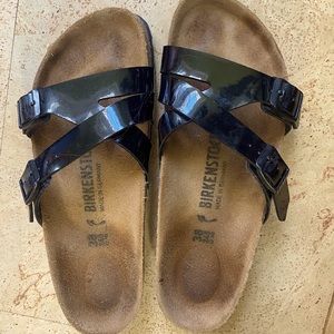 Birkenstock Yao patent leather sz 38